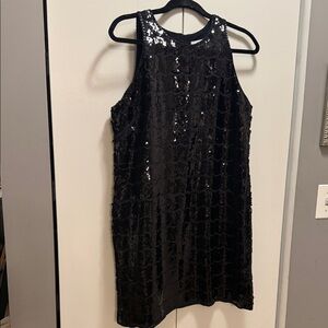 Vineyard Vines Sparkling Black Mini Dress